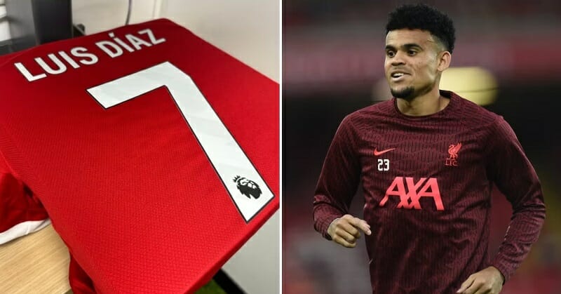 Diaz nhận số áo huyền thoại của Liverpool